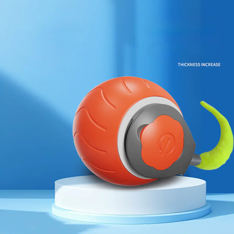 Jouet pour Chat Speedy Tail, Jouet Interactif pour Chats d'Intérieur, Balle de Jeu pour Chat, Jouet Interactif en Forme de Balle, Réglable sur Deux Vitesses, Rechargeable par USB