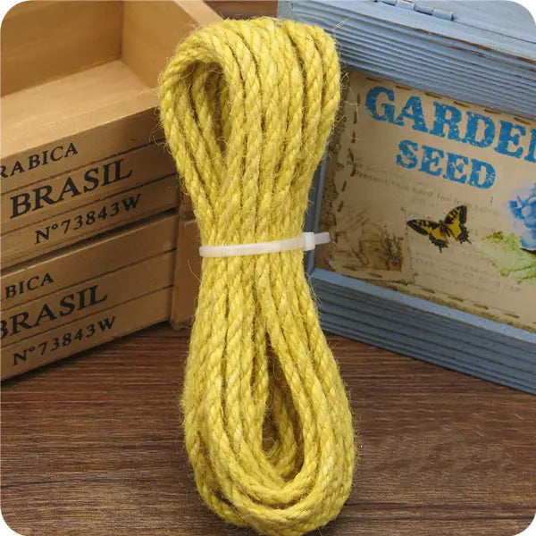 Corde en Jute Colorée pour l'Artisanat DIY et les Jouets pour Chats (10m)