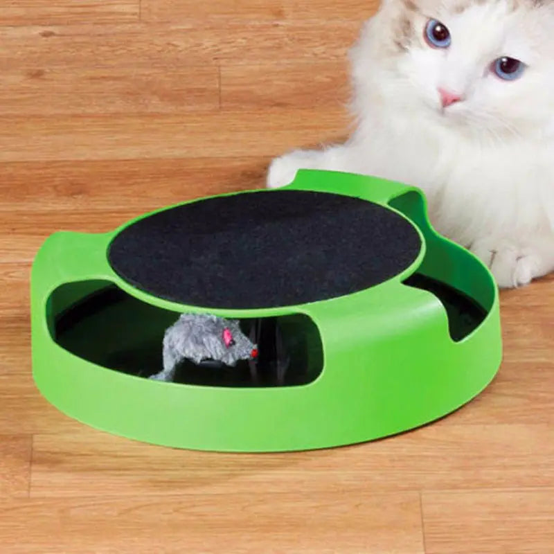 Jouet pour Chat Lit avec Poteau à Griffer et Souris