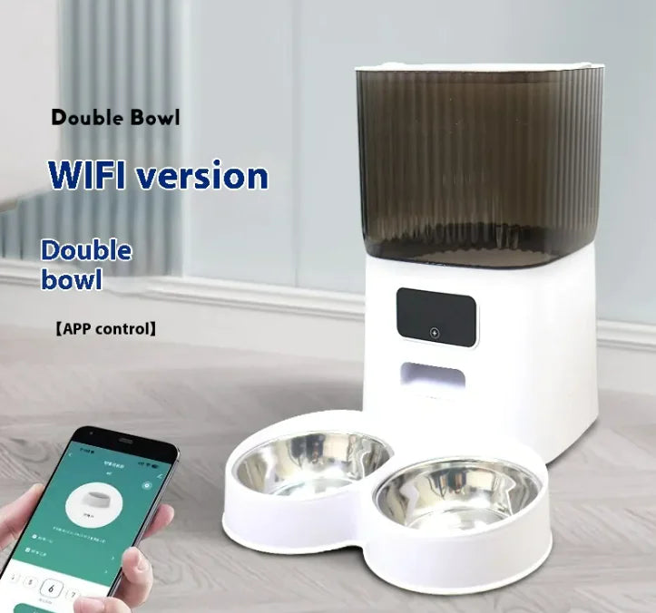 Distributeur Automatique de Nourriture pour Animaux 5L