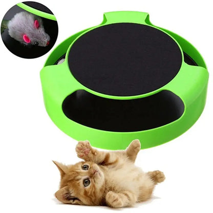 Jouet pour Chat Lit avec Poteau à Griffer et Souris
