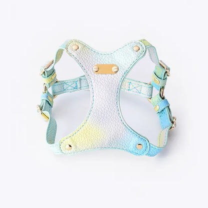 Harnais en Cuir Imperméable Ajustable pour Petits Chiens