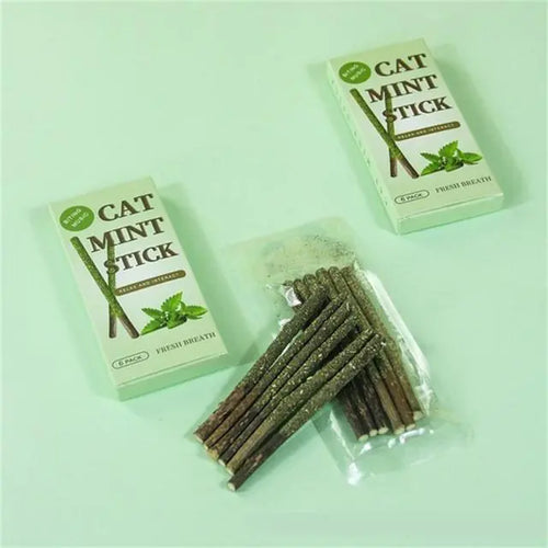 100% Natural Silver Vine Cat Chew Toys (6 Sticks/Box)