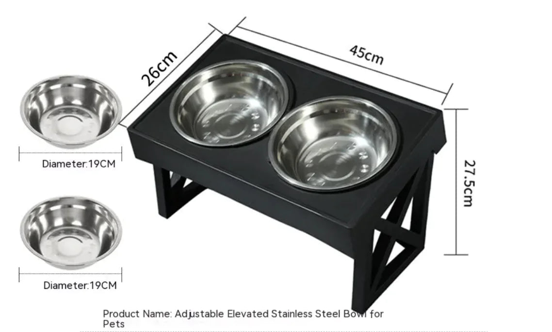 Gamelle Surélevée à Alimentation Lente pour Chiens