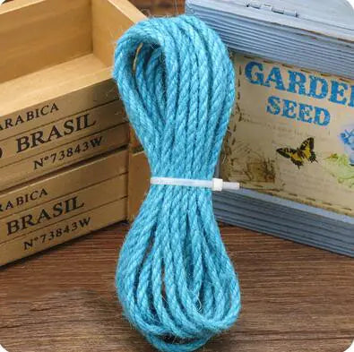 Corde en Jute Colorée pour l'Artisanat DIY et les Jouets pour Chats (10m)
