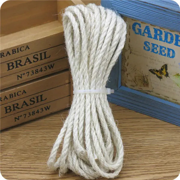 Corde en Jute Colorée pour l'Artisanat DIY et les Jouets pour Chats (10m)
