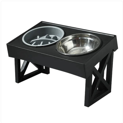 Gamelle Surélevée à Alimentation Lente pour Chiens