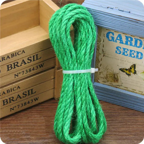 Corde en Jute Colorée pour l'Artisanat DIY et les Jouets pour Chats (10m)